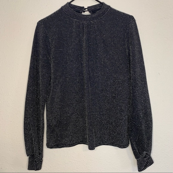 Shinestar Tops - Sparkly black and silver top